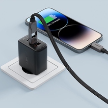 Кабель ACEFAST USB-C+USB-A to USB-C 3.0A zink alloy C13-04 1.2 м Black (6974316282334)