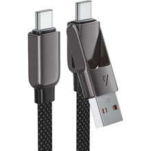 Кабель ACEFAST USB-C+USB-A to USB-C 3.0A zink alloy C13-04 1.2 м Black (6974316282334)