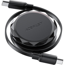 Кабель ACEFAST USB-C to USB-C C13-03 60W dual retraction 0.8 м Black (6974316280132)