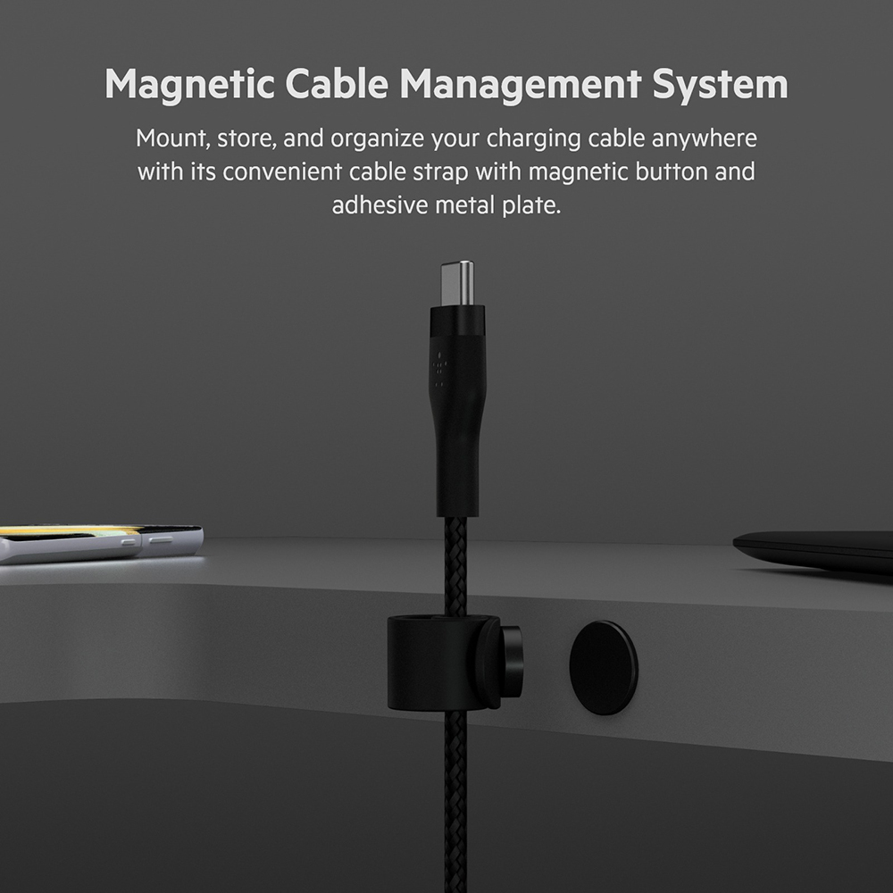 Фото 18 Кабель BELKIN USB-C > USB-C 1 м 60 Вт Type-C black (CAB011BT1MBK)