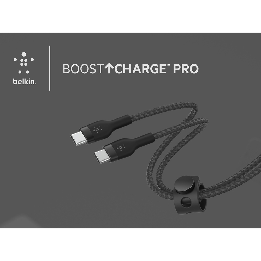 Фото 15 Кабель BELKIN USB-C > USB-C 1 м 60 Вт Type-C black (CAB011BT1MBK)