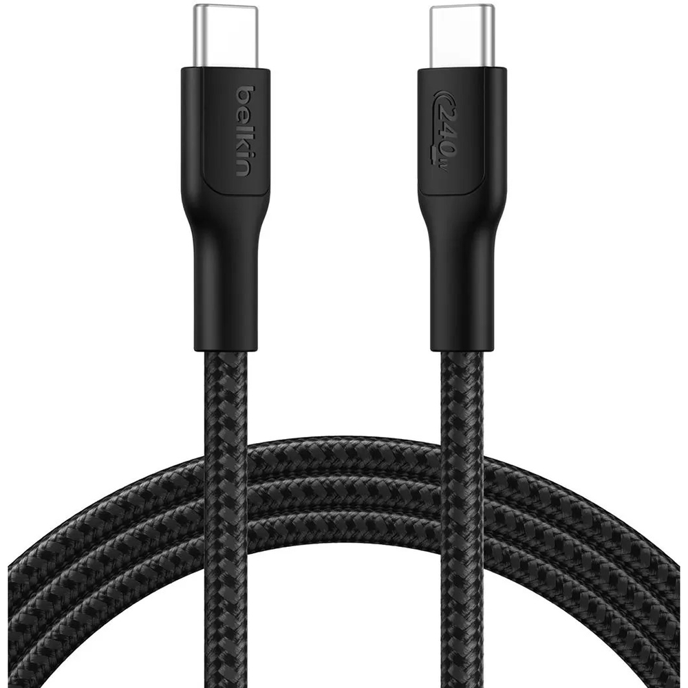 Кабель BELKIN USB-C > USB-C 2 м 240 Вт Type-C black (CAB025HQ2MBK)