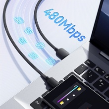 Кабель Essager USB 2.0 AM to USB-C 100W 1 м Black (EXC7A-WL01-P)