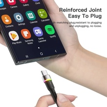 Кабель Essager USB 2.0 AM to USB-C 3A LED 2 м Black (EXCT-XCDA01)