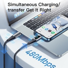 Кабель Essager USB-C to Lightning 20W Digital Display 1 м Black (EXCTL-YD01)