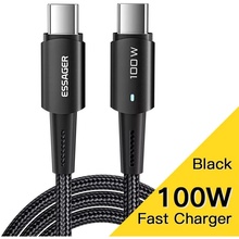 Кабель Essager USB-C to USB-C 100W 0.5 м Black (EXCTT1-CGB01)