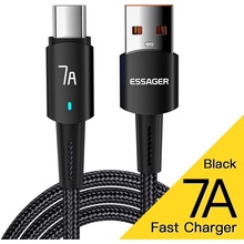 Кабель Essager USB 2.0 AM to USB-C 100W 3 м Black (EXC7A-CGC01-P)