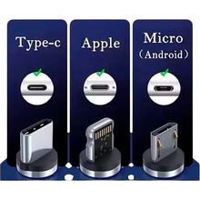 Кабель DENMEN D09E 3-in-1 USB - Lightning/micro-USB/USB Type-C 1 м Black (DN-D09E-BK)