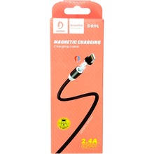 Кабель DENMEN D09L USB - Lightning 1 м Black (DN-D09L-BK)