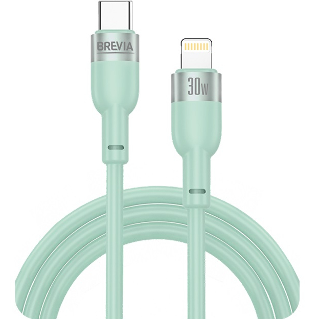 Кабель BREVIA USB Type-C - Lightning 30W 1.2 м Mint (52120MCLC1)