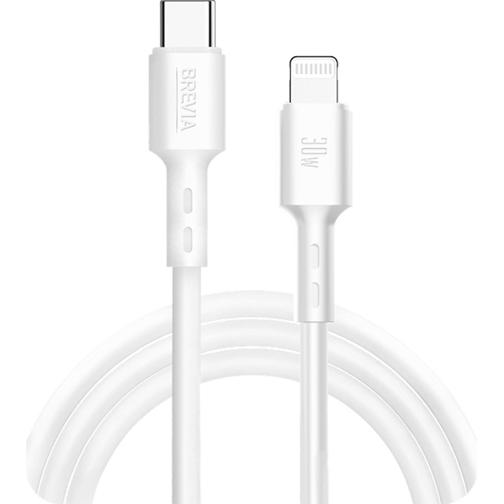 Кабель BREVIA Type-C to Lightning 30W 1m White (51100WCLZ1)