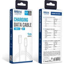 Кабель BREVIA Type-C to Lightning 30W 1m White (51100WCLC1)