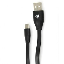 Кабель 2E USB 2.0 USB-C to USB-A 1m, Black (2E-CCTC24-1B)