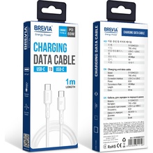 Кабель BREVIA Type-C to Type-C 60W 1m White (51100WCCC1)