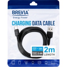 Кабель BREVIA USB to Type-C 2m Black (51200BUCZ1)