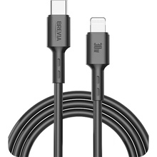 Кабель BREVIA Type-C to Lightning 30W 2m Black (51200BCLZ1)