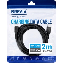 Кабель BREVIA Type-C to Type-C 60W 2m Black (51200BCCZ1)