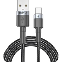 Кабель BREVIA USB to Type-C 1m Black (53100BUCZ1)