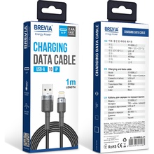 Кабель BREVIA USB to Lightning 1m Black (53100BULC1)