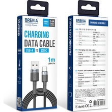 Кабель BREVIA USB to Type-C 1m Black (53100BUCC1)