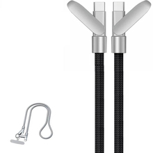 Кабель XOKO SC-HLD-200 Dual Type-C PD3.1 100 Вт Black (XK-SC-HLD-200-BK)