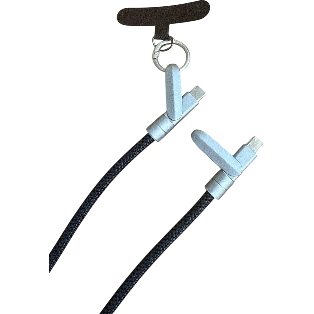 Кабель XOKO SC-HLD-200 Dual Type-C PD3.1 100 Вт Black (XK-SC-HLD-200-BK) Длина 1.2