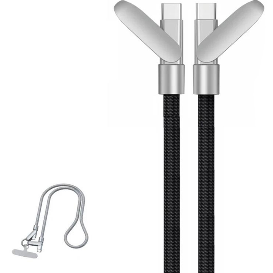 Кабель XOKO SC-HLD-200 Dual Type-C PD3.1 100 Вт Grey (XK-SC-HLD-200-GR) Підсвітка False