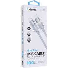 Кабель GELIUS MoonLine GP-UCN014 Type-C to Type-C Grey (GP-UCN014)