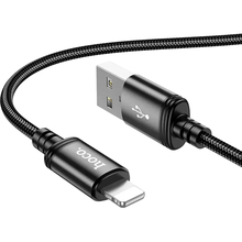 Кабель HOCO X89 Wind USB - Lightning 1 м Black (6931474784322)
