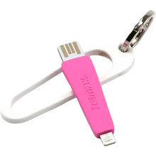 Кабель REMAX RC-024i Portable USB - Lightning 0.07 м Pink (2000700004658)