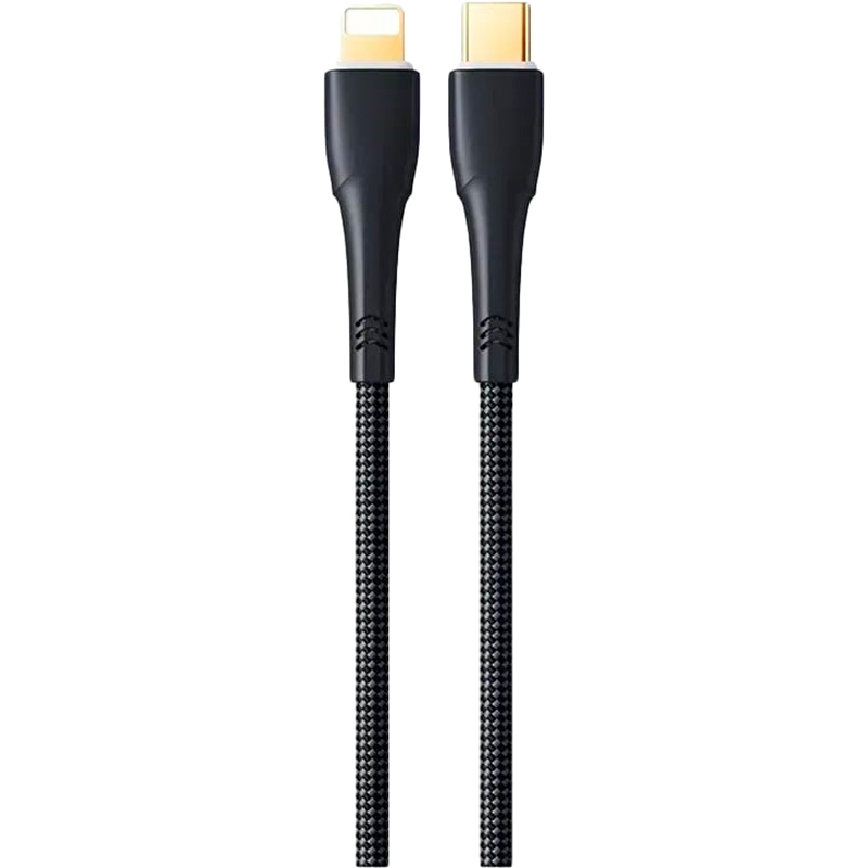 Кабель REMAX RC-C063 Bosu USB Type-C - Lightning 20W 1.2 м Black (6954851207016)