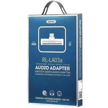 Адаптер REMAX RL-LA03a Smooth 2in1 USB Type-C-3.5mm/USB Type-C White (6954851298809)
