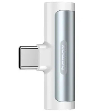 Адаптер REMAX RL-LA03a Smooth 2in1 USB Type-C-3.5mm/USB Type-C White (6954851298809)