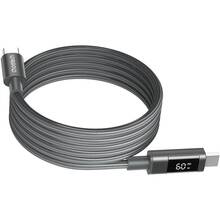 Кабель CHOETECH PD60 Вт USB-C до USB-C 1,2 м Gray (XCC-1067-GY)