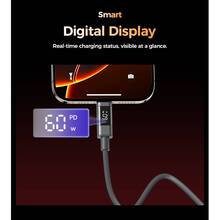 Кабель CHOETECH PD60 Вт USB-C до USB-C 1,2 м Gray (XCC-1067-GY)