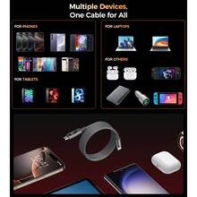 Кабель CHOETECH PD60 Вт USB-C до USB-C 1,2 м Gray (XCC-1067-GY)