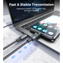 Кабель CHOETECH PD60 Вт USB-C до USB-C 1,2 м Gray (XCC-1068-GY)