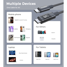 Кабель CHOETECH PD60 Вт USB-C до USB-C 1,2 м Gray (XCC-1068-GY)