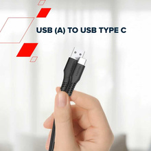 Кабель CANYON Onwire 18TP USB-A to USB-C 2м 18W TPE Black (CNS-AC18SC20B)