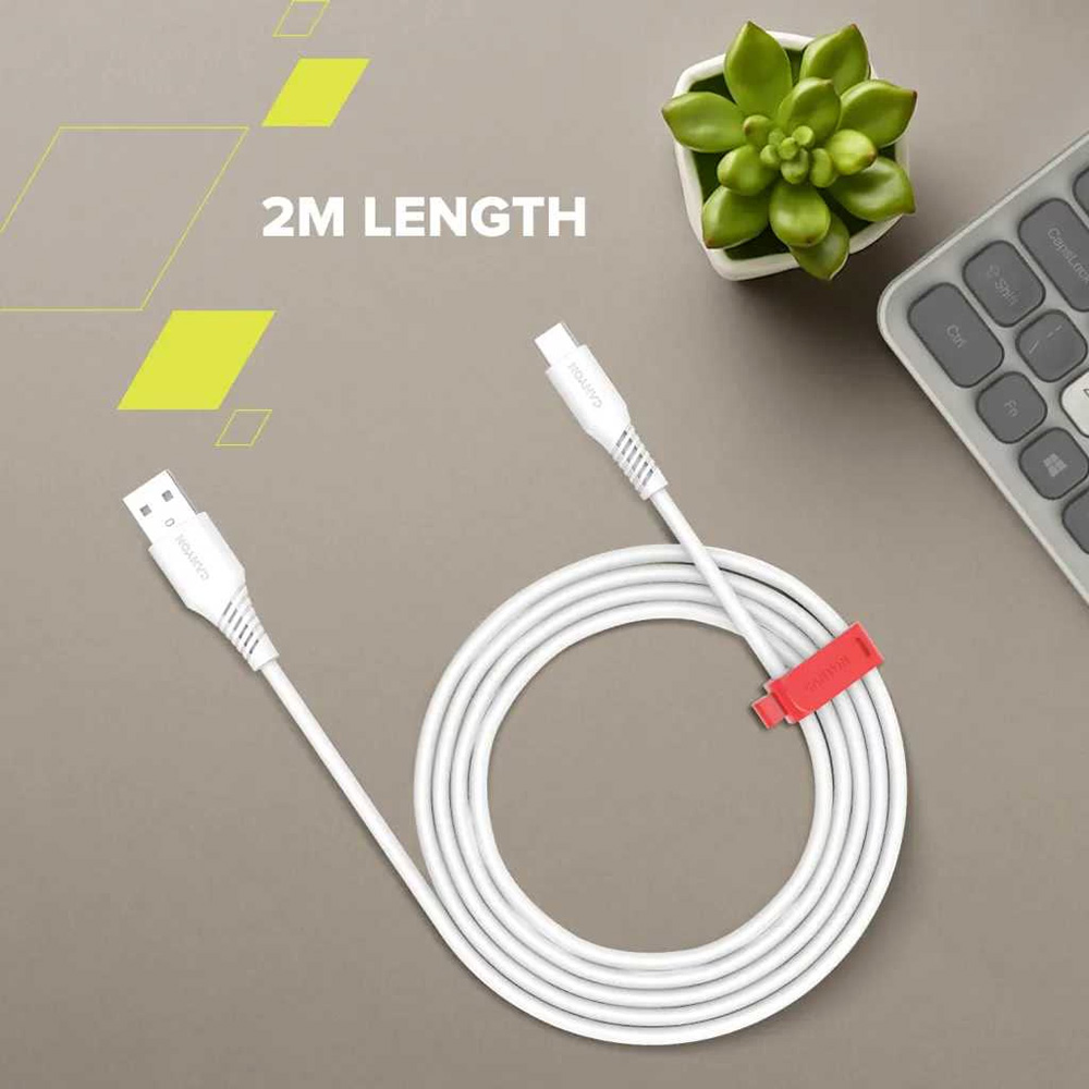 Кабель CANYON Onwire 18TP USB-A to USB-C 2м 18W TPE White (CNS-AC18SC20W) Тип USB - USB Type-С