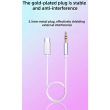 Переходник XOKO AUX-002 USB Type-C - Jack 3.5 мм 1 м White (AUX-002-WH)