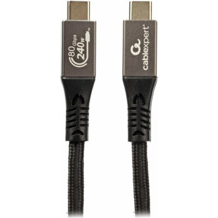 Кабель CABLEXPERT USB4 Type-C-USB Type-C 1м Black (CCBP-USB4.2-CMCM240-1M