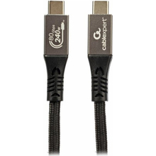 Кабель CABLEXPERT USB4 Type-C-USB Type-C 1м Black (CCBP-USB4.2-CMCM240-1M