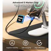 Кабель CHOETECH USB Type-C-USB Type-C 1м Black (XCC-1008)