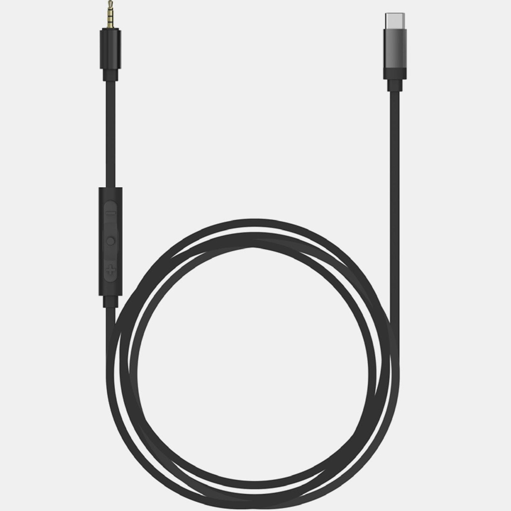 Кабель KOSS Utility Cord USB Type C - 2.5 мм 1.2 м Black (196370.102) Подсветка False