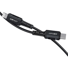 Кабель ACEFAST C4-01 Type-C to iP 3A, 30W, 1.8m Black (6974316281306)