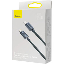 Кабель BASEUS Crystal Shine Series Fast Charging Data Cable Type-C to iP 20W 1.2m Black (CAJY000201)