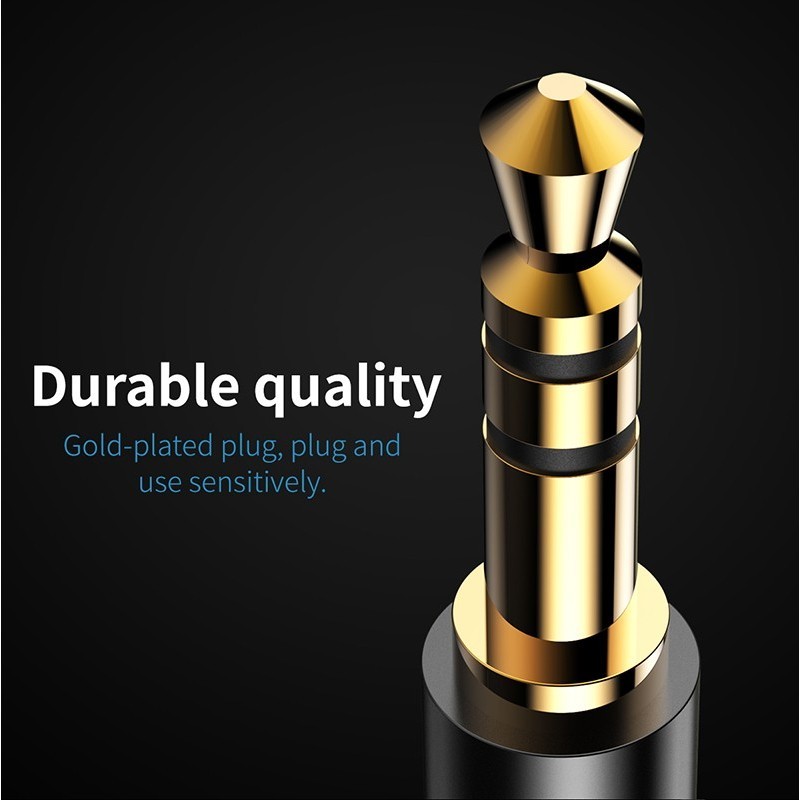 Фото Кабель BASEUS Yiven USB-C to 3.5mm Jack 1.2m Black (CAM01-01)