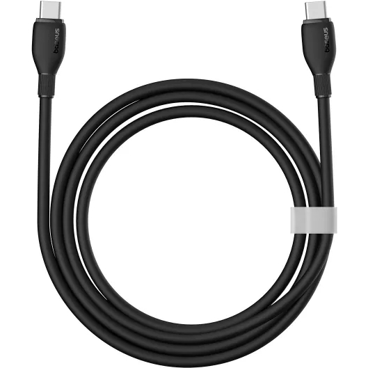 Кабель BASEUS Pudding Series Fast Charging Cable Type-C to Type-C 100W 1.2m Cluster Black (P10355702111-00) Довжина 1.2