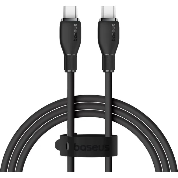 Кабель BASEUS Pudding Series Fast Charging Cable Type-C to Type-C 100W 1.2m Cluster Black (P10355702111-00)